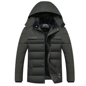 Fashion-New Winter Jacket Men -20 grader tjockna varma män Parkas Hooded Coat Fleece Man's Jackets Outwear Jaqueta Masculina