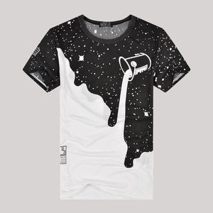 Erkek Moda Rahat 3D Grafik Baskılı T-shirt Crewneck Gömlek Kısa Kollu Unisex Tee Üst T-Shirt Boyutu (S-3XL)