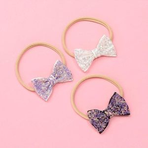 Bebê Lantejoula Bow Headbands Stretchy Traceless Crianças Boutique Cabelo Acessórios de Moda Infante recém-nascido da criança do bebê Princesa Headbands