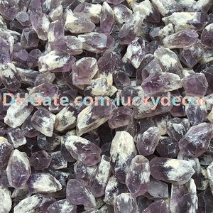 Wholesale genuine amethysts for sale - Group buy 500g mm Random Size Genuine Raw Elestial Amethyst Crystal Stones Points Special Natural Raw Rough Amethyst Druzy Quartz Gemstone Geode