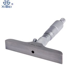 Micrometri in acciaio inossidabile in acciaio in acciaio inossidabile a profondità libera con 6 aste di misurazione di 0-150 mm/0,01