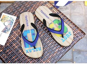 Nyaste designer gummi icke-slip sandaler tofflor för män designer blomma tryckta strand flip flops slipper sommar hawaii strand tofflor