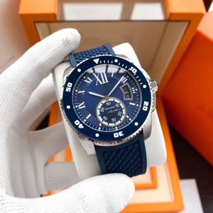 New glamour men's watch 316 stainless steel case Imported natural rubber strap Automatic mechanical movement Ceramic super luminous aperture