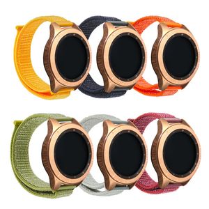 Nylon pasek do Samsung Galaxy Watch Active 2 40mm 44mm R820 R830 Loop Sport Bransoletki Regulowany Oddychający Inteligentny Zespół