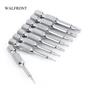 Freeshipping 8 pçs / lote * 10 Star Cabeça Chave De Fenda Bits Set S2 Aço 50mm Hex Shank Furadeiras Elétricas Ferramentas de Ar Ferramenta Magnética Chave de Fenda