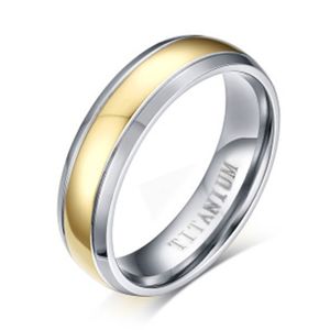 Anillos De Plata Grabados al por mayor-Para hombre de la plata del oro de las mujeres de acero de titanio anillos de boda banda libre de grabado