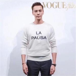 Brand design -2019 early spring new cashmere core-yarn circular neck sweater thickness just right Fashion trends