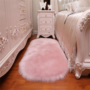 80150см европейский стиль розовый плюшевый коврик гостиная спальня спальня спальня кровати на пол имитация шерсть, полная милых магазинов, настройка дома настройка