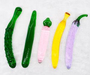 Glasdildo Kristall Penis Anal Butt Plug Vaginal G-Punkt Klitoris Masturbation Massagegerät Sexspielzeug für Frauen