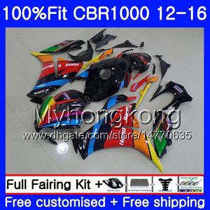 Einspritzung für HONDA CBR 1000RR 2012 2013 2014 2015 2016 273HM.AA CBR1000 RR CBR 1000 RR CBR1000RR 12 13 14 15 16 blau Neue Regenbogenverkleidungen