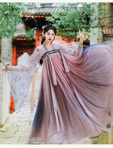 New Woman Chinese Traditional Dance Costumes Elegant Fairy Performance Sky Elegant Hanfu Embroidery Oriental Daily Dresses Dress