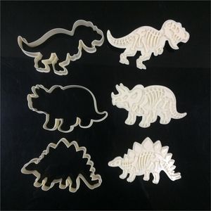 Dinossauro de alta qualidade em forma de cookies cortador conjunto de moldes de biscoito de cozimento ferramentas de corte ferramentas de bolo decoração bakeware molde