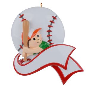 MAXORA Baseball Boy Christmas Ornament Used For Holiday Party and Home Decoration Personalized Keepsake Gift Sports Souvenir