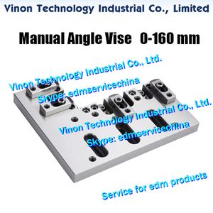 Precision Vise Ângulo 0-160mm (manual ou ajustável) VS27 edm Jig Tools (retangular Ajuste fino) 160 milímetros Praça rápida vise edm fio grampo