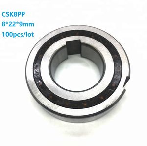 100 pz CSK8PP 8mm Cuscinetto frizione unidirezionale con doppia sede per chiavetta 8x22x9mm Sprag Cuscinetto antiritorno ruota libera 8 * 22 * 9mm