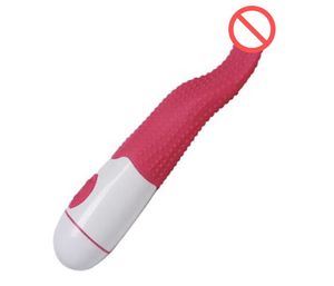 30 hastighet g-spot oral tunga vibratorsexleksaker för kvinnor sexprodukter klitoris stimulator vibration wand vuxna leksaker 2 färger