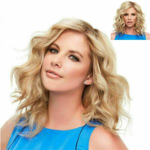 Lady Women Short Kinky Curly Wigs Blonde Full Hair Wig Heat Resistant Party Wig