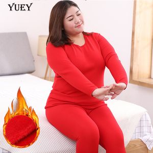 Plus Large Size Women Cotton Stretchy Thermals Thermal Underwear Set Warm Thick Underwear Female Long Winter Clothing 6XL velvet