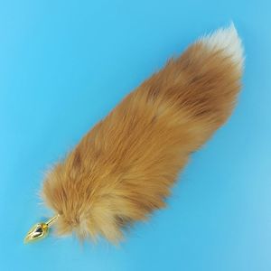 Fox Taxidermy silver Butt Plugs Dildos Tail Toy Anal Plugs Furry Sex Toys Plugs Tails Foxtails BDSM Nature Crystal Fox Tail Metal Plug Fur A