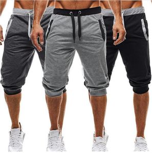 Size M to 3XL Men's Trunks Slim Training Five Pants Elastic Drawstring Casual Outdoor Sports Breathable Pirate Shorts