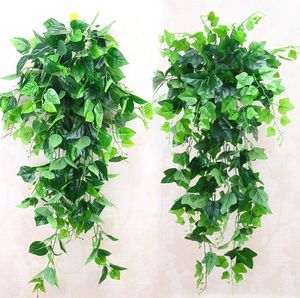 Wall hanging simulation plant false flower vine vine water pipe decoration green plant wall air conditioning leaves hanging basket green pla