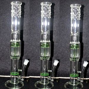 Süper Ağır Cam Bong Bongalar Su Borusu 9mm Kalınlık Cam Beher Bongs Üç boy 18 inç ve 18.8mm eklem