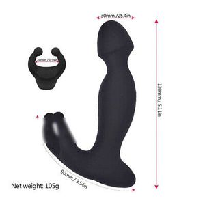 Anal Clitoris Vibrator Dildo Double Stimulate Massage Sex Love Butt Plug Toy A987