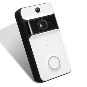 Smart IR Wireless WiFi Doorbell Security Video Telefon Dörrklocka Visuell inspelning - Vit