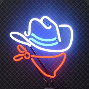 Rock Olá Cowboy Sign Decoração de Parede Loja Bar Discoteca Originalidade Ins Estilo Handmade logotipo