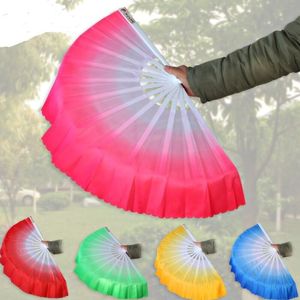 New Chinese silk dance fan Handmade fans Belly Dancing props 6 colors available Drop shipping Hot sale LX8321