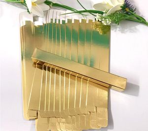 1000 Stück 1,6 * 1,6 * 14,5 cm Silber Gold Eyeliner Verpackung Papier Box Lippenstift Stift Paket Box SN2882