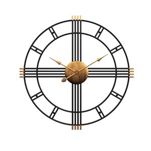 50cm retro järnkonst Antiquing Mute Silent Wall Clocks Home Office Decor Silent Clock Quartz Hängande Klocka Väggklocka Modern Design