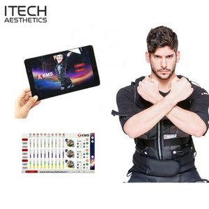 Wireless Body EMS Training Machine Suit Jacket Vest muscle stimulation fitness Pad Control Sport club Gym Indoor outdoor no limited