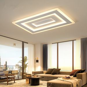 リビングルームスタディルームのベッドルームのためのモダンな導かれた天井照明DEC AC85-265Vランパラスデテック天井ランプ調光