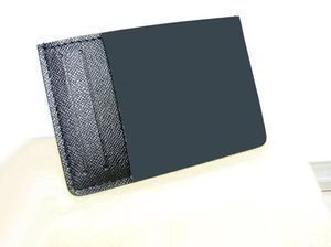 Schwarzer Plaid da.Grap. Kartenhalter N62666 oder Baumwollwallet, nicht separat verkauft !!! Kundenbestellung