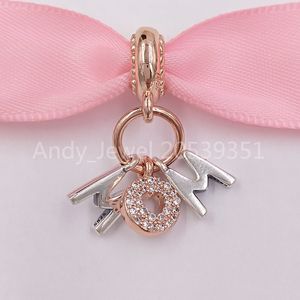 Andy Jewel Authentic 925 srebrne koraliki Pandora Rose Mum Letter