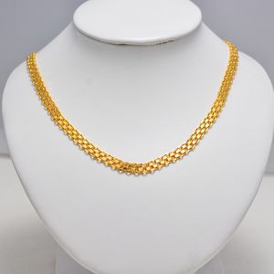 Dubai Arabisch Indien Gold Farbe ethnische Halskette Kette für Männer/Frauen Party Geschenke Schmuck Halskette Eritrea Israel klobige Glückskette