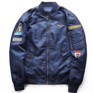 Militärjacken für Männer, dünne Bomber-Nasa-Jacke, Windschutz, Herbst-Winter-Mäntel, warme Oberbekleidung, gepolsterter Mantel, große Größe, J1907117