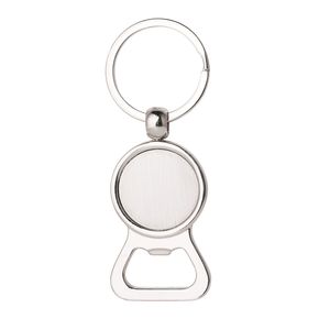 Ölflaskaöppnare nyckelringar DIY för 25mm glas cabochon nyckelringar Alloy kök verktyg män gåvor smycken graverbara nyckelringar DHL