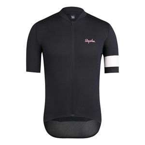 Maglia da ciclismo estiva traspirante RAPHA Team da uomo Manica corta Maillot Road Racing Top Quick Dry MTB Bike Camicie Uniforme da bicicletta S21040216