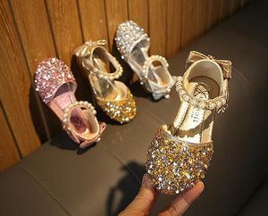 Summer Girls Sandals Casual Toddler Kids Baby Girls Bling Pearl Sequins Princess Sandals for Little Big Girl's Shoes