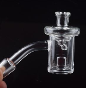 DHL 25mm XL XXL Flat Top Gavel Quartz Banger Reactor Core Nail with UFO Carb Cap Set Quatz Nail for Bongs Oil Rigs