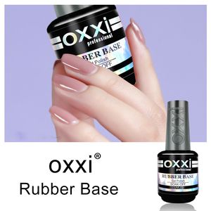 Oxxi Gel Nail Польская толстая резиновая база и верхнее пальто Маникюр Гибридный гель для ногтей УФ полуперманент Gellak 15ML Lacquer