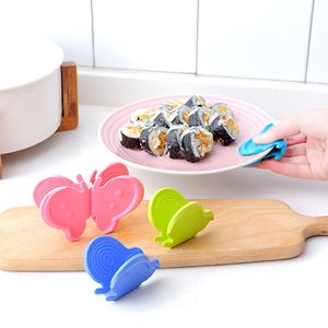 Silikonhandklämmor Mikrovågsugn Mitts Handskar Hot Plate Clip Baking Kitchen Gadgets Butterfly Gloves Tool YQ00711