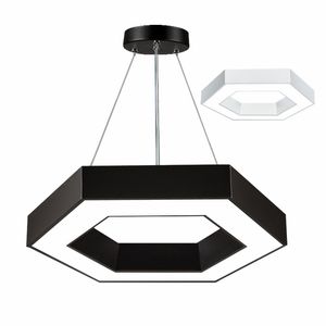 Lampada a sospensione a led moderna esagonale Minimalismo Metallo Twista Apparecchi di illuminazione per garage supermercato scuola ufficio