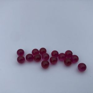 6mm Ruby Ball Terp Pearls Dab Pearl Insert Red Color For 25mm 30mm Quartz Banger Nails Glass Bongs Quartz Terp Pearl Ball