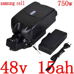 48V 500W 750W EBIKE BATTERY PACK 15AH litiumjonbatteri 9AH 12AH Elektrisk cykel Använd Samsung Cell