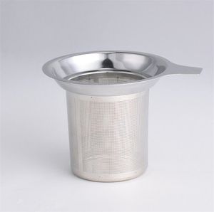 New Coffee & Tea Tools Kitchen Accessories Mesh TeaInfuser Metal Cup Stainless Steel StrainerTea Leaf Filter Sieve TeaBag Holder Epacket Free