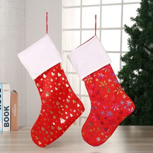 Proumhang 2 Piezas de Felpa Calcetines de Navidad Adornos Decoraciones de Navidad /árbol de Navidad Bolsa de Regalo Colgante
