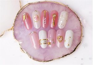 Hot Beauty Salon Natural Resin False Nail Tips Display Board Color Palette Nail Polish Cream Mixing Spatula KD1